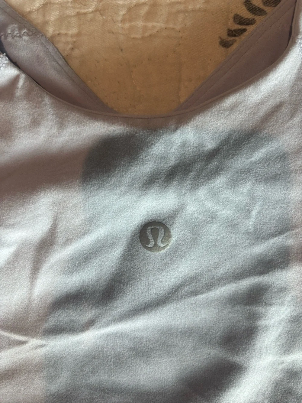 lululemon athletica Light Lavender V-Neck Cropped Tank